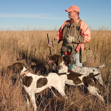 Mike Retterer with dogs