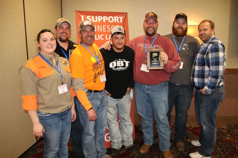 Chapter members embracing